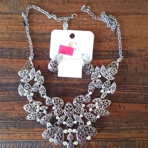 Charming Charlie Statement necklace and earrings